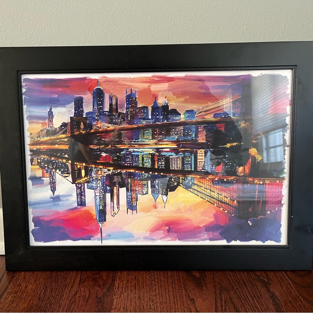 Brooklyn bridge water color artwork